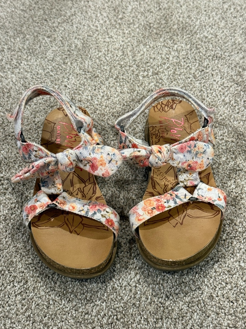 Blowfish Malibu Kids Floral Bow Strap Sandals